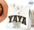 Yaya Shirt Grandma Gifts Leopard Print Tshirt Dalmatian Dots Bow Coquette Tee Women Graphic Tee – Cozy Vibes · Great Gift For Fans