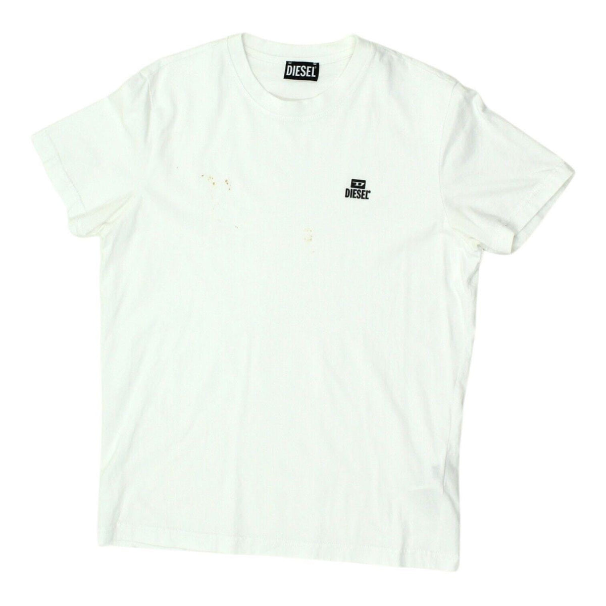 Diesel Mens White Crew Neck Logo Tshirt Vintage Casual Designer Tee Shirt VTG Graphic Tee – Warm & Stylish · Great Gift For Fans