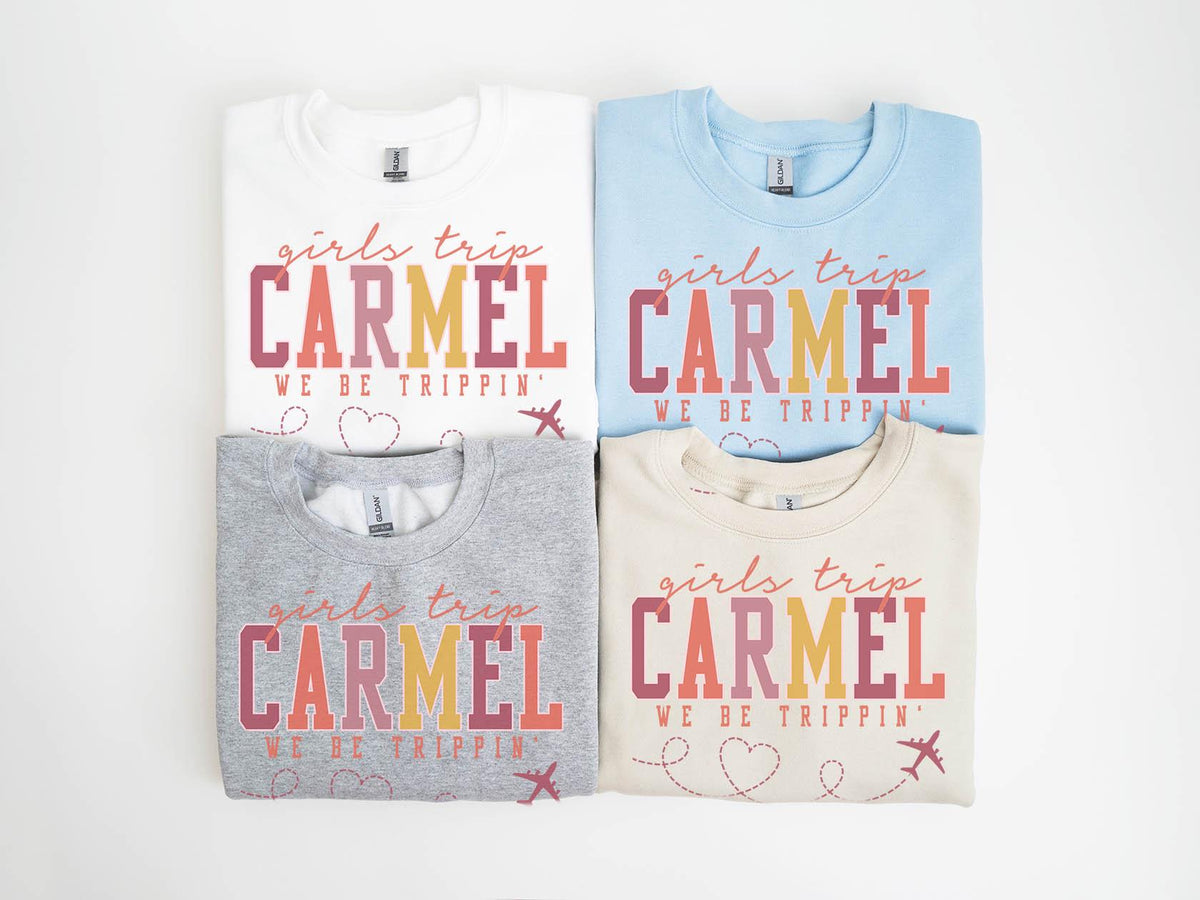 Carmel By The Sea Sweatshirt Girls Trip Sweatshirt Friends Vacation Matching Group Crewneck Shirt Besties Sweatshirt – Fan Favorite · Perfect For Daily Wear