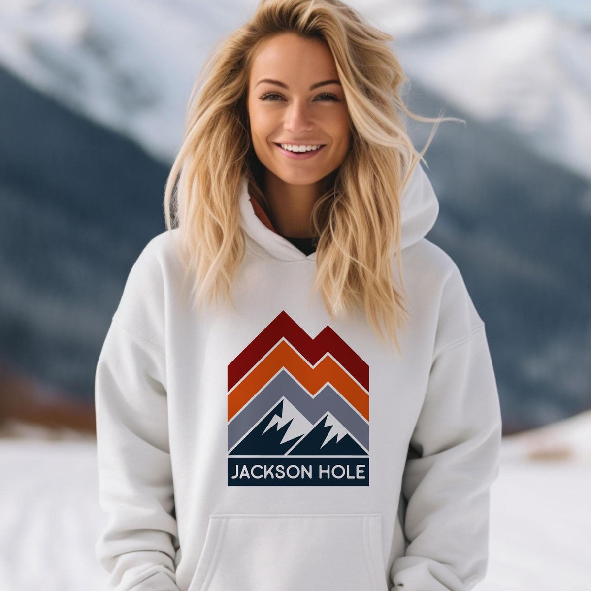 Jackson Hole Wyoming Hoodie Retro Unisex Jackson Hole Hoodie Sweatshirt Personalization Available Hoodie – Bold Style · Perfect For Daily Wear