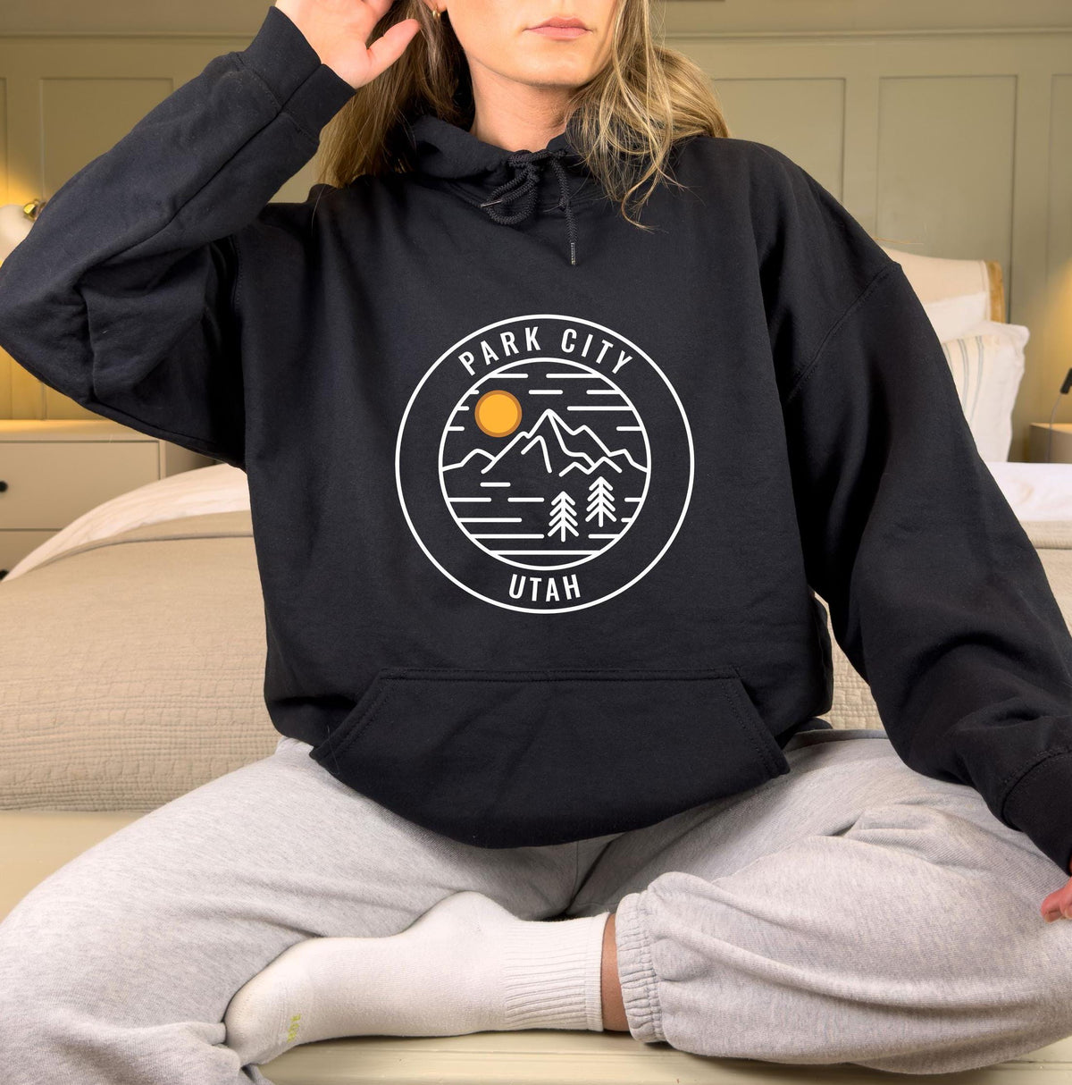 Park City Utah Hoodie Retro Unisex Park City Hoodie Sweatshirt Personalization Available Hoodie – Feel-Good Design · Trending Graphic Apparel