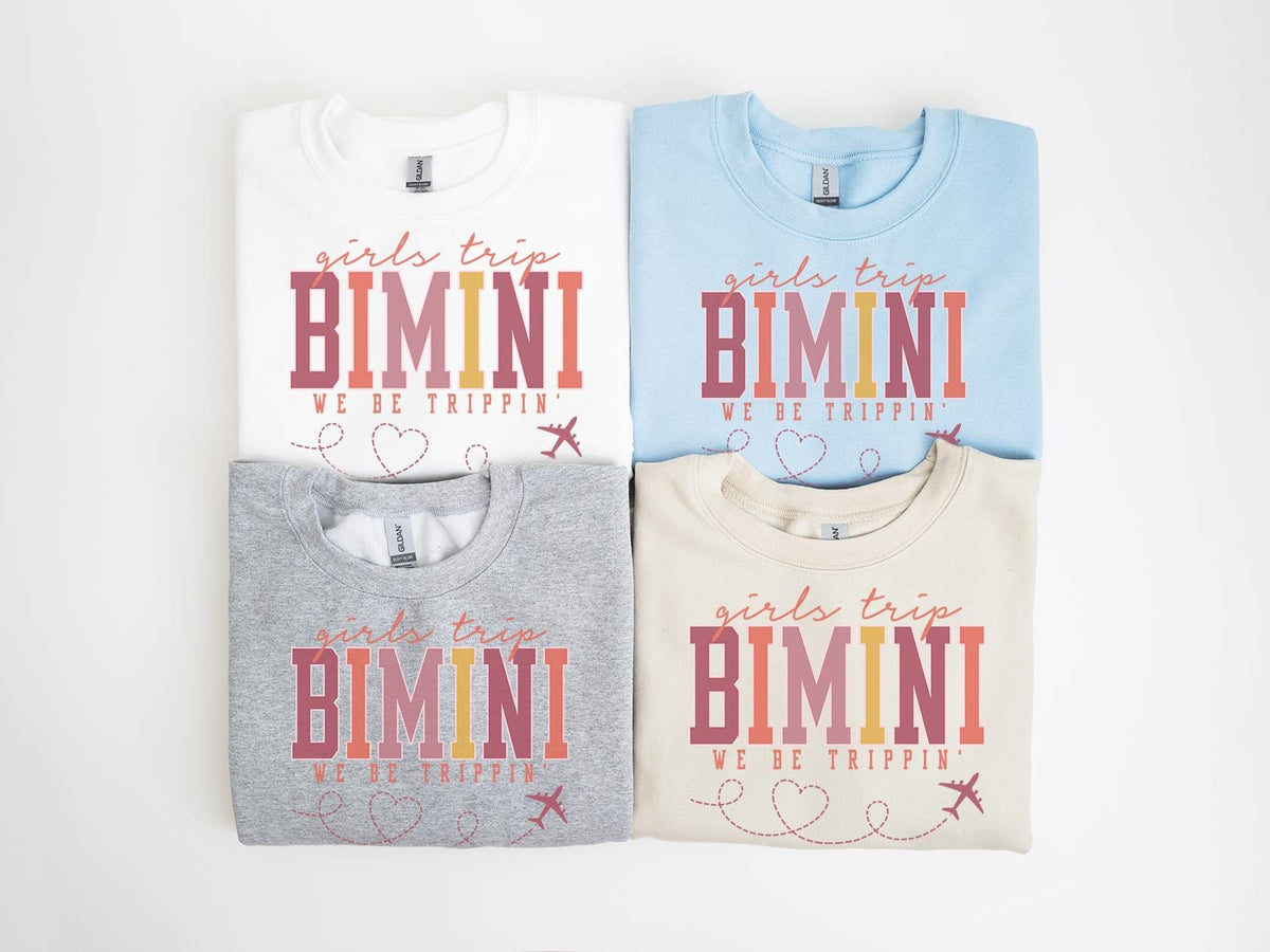 Bimini Bahamas Sweatshirt Girls Trip Sweatshirt Friends Vacation Matching Group Crewneck Shirt Besties Sweatshirt – Fan Favorite · Trending Graphic Apparel