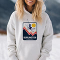 Burlington Vermont Hoodie Unisex Snow Ski Jump Burlington Hoodie Sweatshirt Personalization Available Hoodie – Warm & Stylish · Great Gift For Fans