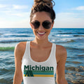 Michigan Women39s Tank Top Retro Camping Racerback Michigan Tank Top Personalization Available Tank Top – Easygoing Wear · Top Pick For Any Outfit