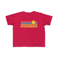 Colorado Toddler Shirt Retro Sunrise Colorado Kid39s TShirt Personalization Available Graphic Tee – Bold Style · High-Quality Print