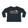 California Toddler Long Sleeve Shirt Retro Mountain Unisex Toddler California T Shirt Personalization Available Graphic Tee – Fan Favorite · Top Pick For Any Outfit