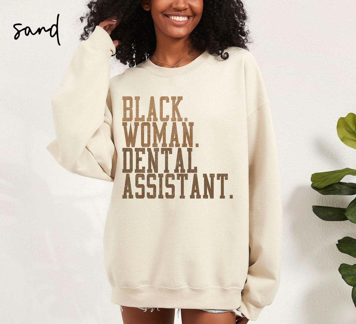 Black Dental Assistant Sweatshirt Dental Assistant Gifts Graduation Gift Black Woman Crewneck Shirt Black History Educated Black Woman Sweatshirt – Fan Favorite · Perfect For Daily Wear