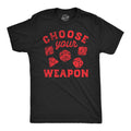 Choose Your Weapon Dice D20 DD Board Game Lover Shirt Retro Gaming Shirt Gamer shirt Nerdy Shirts Funny Gifts For Him Role Play Graphic Tee – Aesthetic Look · Perfect For Daily Wear