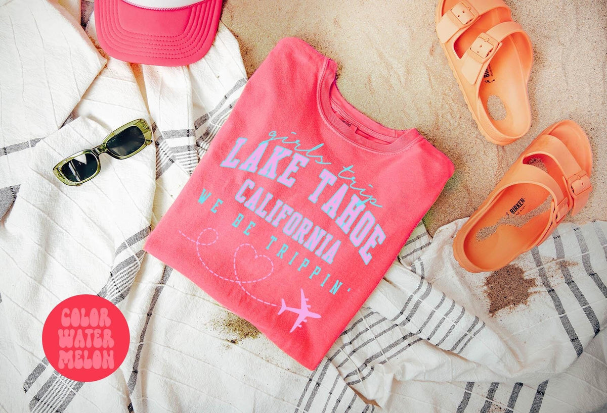 Lake Tahoe California Shirts Girls Trip Shirts Girls Trip Favors Friends Trip Group Vacation Tee Matching Tshirts Graphic Tee – Aesthetic Look · Great Gift For Fans