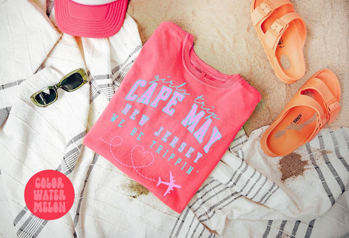 Cape May New Jersey NJ Shirts Girls Trip Shirts Girls Trip Favors Friends Trip Group Vacation Tee Matching Tshirts Jersey – Everyday Comfort · Top Pick For Any Outfit