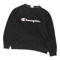 Champion Spell Out Logo Mens Black Sweatshirt Casual Streetwear Sportswear VTG Sweatshirt – Bold Style · Must-Have Style