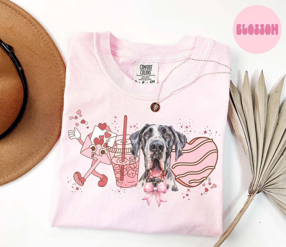 Great Dane Dog Valentine39s Day Shirt Valentine Great Dane Gifts Dog Mom T Shirt Tshirt Tee for Women Graphic Tee – Easygoing Wear · High-Quality Print
