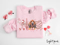 Bloodhound Dog Valentine39s Day Sweatshirt Valentines Bloodhound Gifts Dog Mom Crewneck Shirt Long Sleeve Sweatshirt – Fan Favorite · Must-Have Style