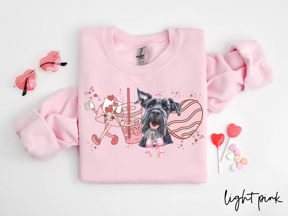 Giant Schnauzer Dog Valentine39s Day Sweatshirt Valentines Giant Schnauzer Gifts Dog Mom Crewneck Shirt Long Sleeve Sweatshirt – Everyday Comfort · High-Quality Print