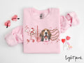Foxhound Dog Valentine39s Day Sweatshirt Valentines Foxhound Gifts Dog Mom Crewneck Shirt Long Sleeve Sweatshirt – Everyday Comfort · Must-Have Style