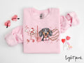 Dachshund Dog Valentine39s Day Sweatshirt Valentines Dachshund Gifts Dog Mom Crewneck Shirt Long Sleeve Sweatshirt – Fan Favorite · Top Pick For Any Outfit