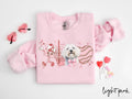 Coton de Tulear Dog Valentine39s Day Sweatshirt Valentines Coton de Tulear Gifts Dog Mom Crewneck Shirt Long Sleeve Sweatshirt – Easygoing Wear · Top Pick For Any Outfit