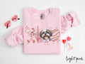 Shih Tzu Dog Valentine39s Day Sweatshirt Valentines Shih Tzu Gifts Dog Mom Crewneck Shirt Long Sleeve Sweatshirt – Warm & Stylish · High-Quality Print