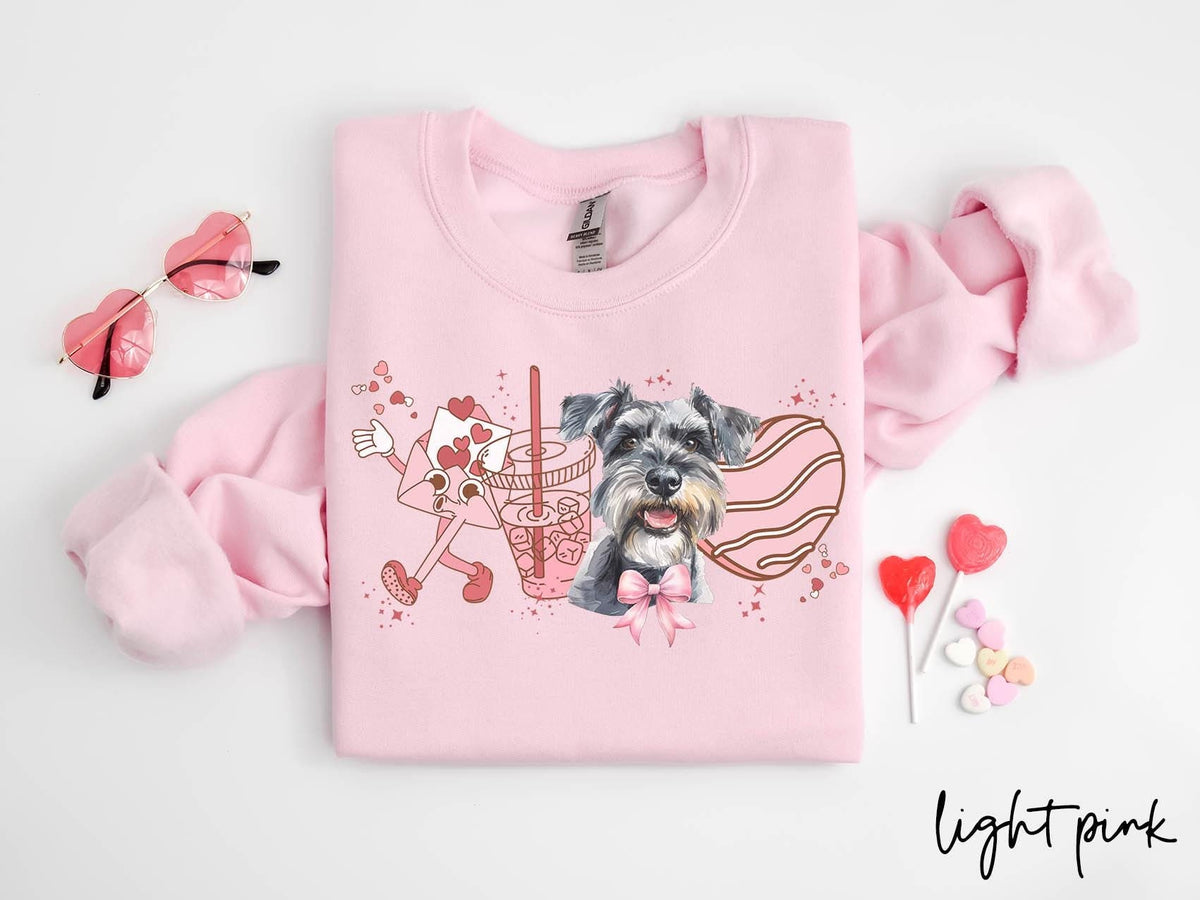 Miniature Schnauzer Dog Valentine39s Day Sweatshirt Valentines Miniature Schnauzer Gifts Dog Mom Crewneck Shirt Long Sleeve Sweatshirt – Cozy Vibes · Top Pick For Any Outfit