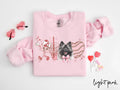 Keeshond Dog Valentine39s Day Sweatshirt Valentines Keeshond Gifts Dog Mom Crewneck Shirt Long Sleeve Sweatshirt – Fan Favorite · Perfect For Daily Wear