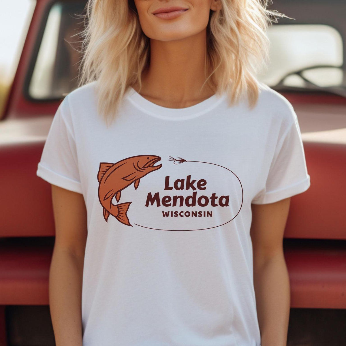 Lake Mendota TShirt Madison Wisconsin Tee Personalization Available Graphic Tee – Warm & Stylish · Top Pick For Any Outfit