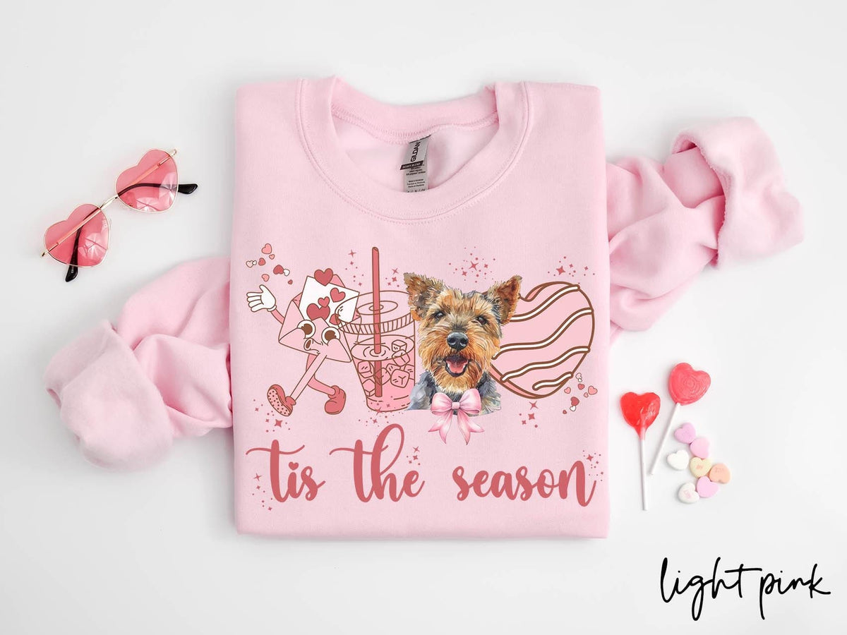 Welsh Terrier Dog Valentine39s Day Sweatshirt Valentines Welsh Terrier Gifts Dog Mom Crewneck Shirt Long Sleeve Sweatshirt – Feel-Good Design · High-Quality Print
