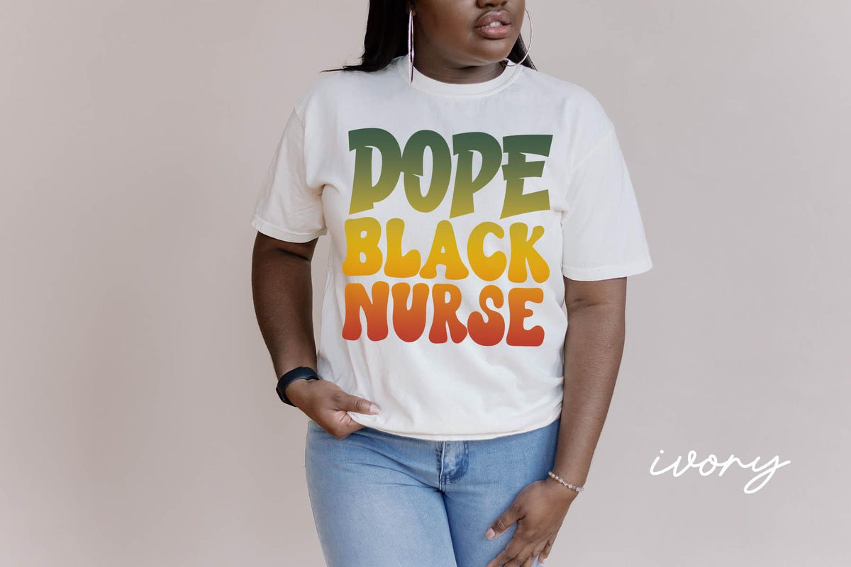 Dope Black Nurse Shirt Melanated Nurse Gifts Black History Month T Shirt Tshirt Tee for Black Women Graphic Tee – Everyday Comfort · Top Pick For Any Outfit