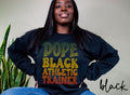 Dope Black Athletic Trainer Sweatshirt Melanated Athletic Trainer Gifts Graduation Gifts Black History Crewneck Shirt Sweatshirt – Aesthetic Look · Trending Graphic Apparel