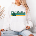 Fort Collins Colorado Hoodie Retro Camping Adult Unisex Fort Collins Sweatshirt Personalization Available Hoodie – Soft Feel · Great Gift For Fans