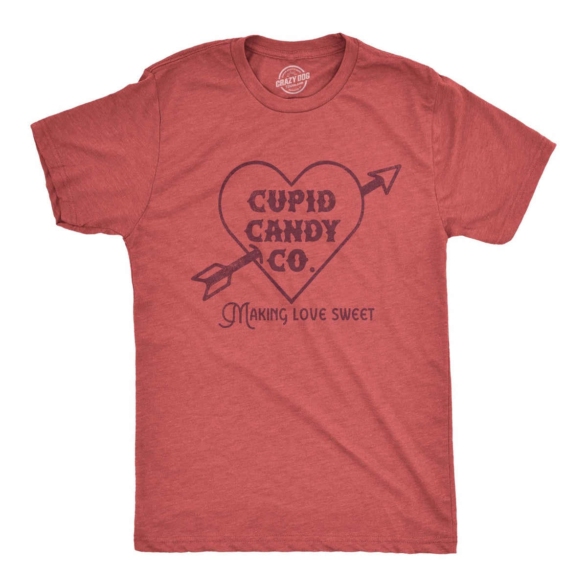 Valentines Heart Shirt Mens Cupid Candy Co Cupid Shirts Anniversary Big Love Shirts Guys Valentines Day Unisex Making Love Sweet Graphic Tee – Premium Graphic · High-Quality Print