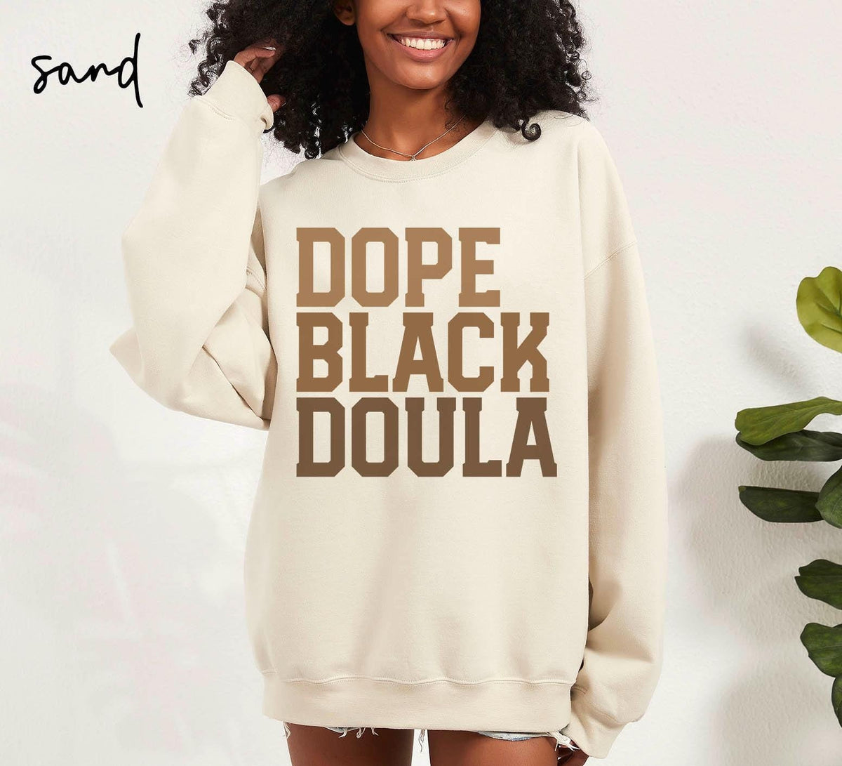 Dope Black DOULA Sweatshirt Melanated DOULA Gifts Graduation Gifts Black History Crewneck Shirt Educated Sweatshirt – Feel-Good Design · Top Pick For Any Outfit