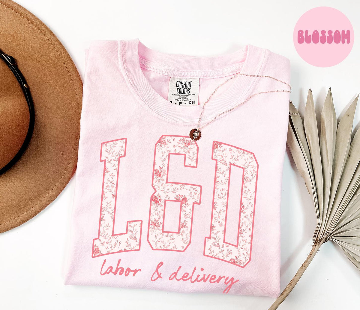 LD Shirt Labor and Delivery Nurse Gifts Graduation Gifts Pink Toile T Shirt Chinoiserie Tshirt Tee for Women Graphic Tee – Soft Feel · Top Pick For Any Outfit