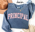 Principal Sweatshirt Principal Gifts Graduation Gifts Pink Toile Crewneck Chinoiserie Shirt for Women Sweatshirt – Premium Graphic · Must-Have Style