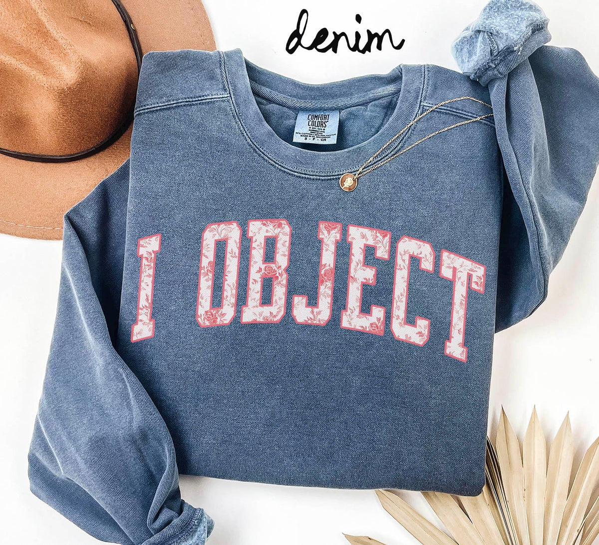 I Object Sweatshirt Lawyer Gifts Graduation Gifts Pink Toile Crewneck Chinoiserie Shirt for Women Sweatshirt – Everyday Comfort · Great Gift For Fans