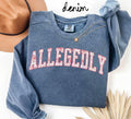Allegedly Sweatshirt Lawyer Gifts Graduation Gifts Pink Toile Crewneck Chinoiserie Shirt for Women Sweatshirt – Easygoing Wear · Trending Graphic Apparel