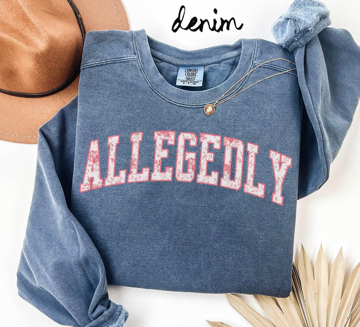 Allegedly Sweatshirt Lawyer Gifts Graduation Gifts Pink Toile Crewneck Chinoiserie Shirt for Women Sweatshirt – Easygoing Wear · Trending Graphic Apparel