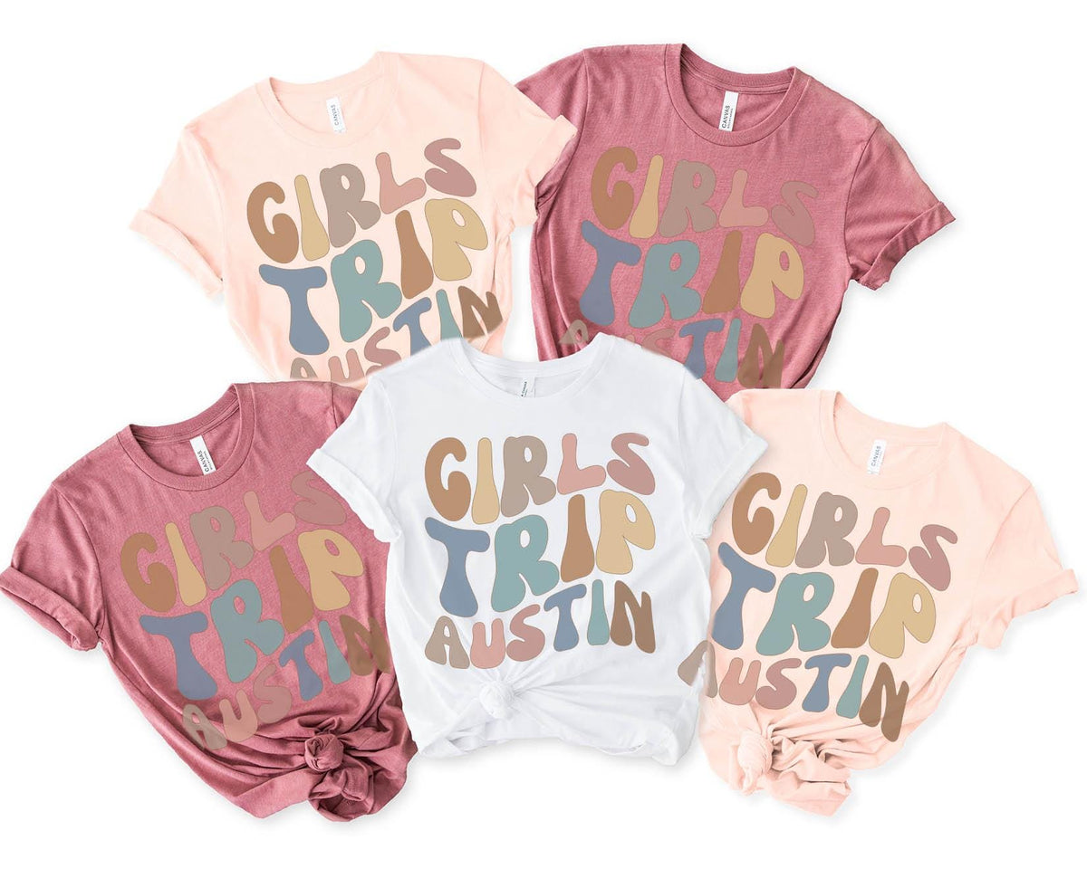 Austin Texas Shirt Girls Trip Tshirt Girls Trip Favors Vacation Girls Weekend Girls Night Out Besties Graphic Tee – Premium Graphic · Trending Graphic Apparel