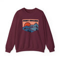 Fort Collins Colorado Sweatshirt Retro Mountains Fort Collins Unisex Graphic Crewneck Sweatshirt – Premium Graphic · High-Quality Print