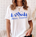 Stowe Vermont TShirt Retro Mountain Unisex Stowe Shirt Personalization Available Graphic Tee – Feel-Good Design · Great Gift For Fans