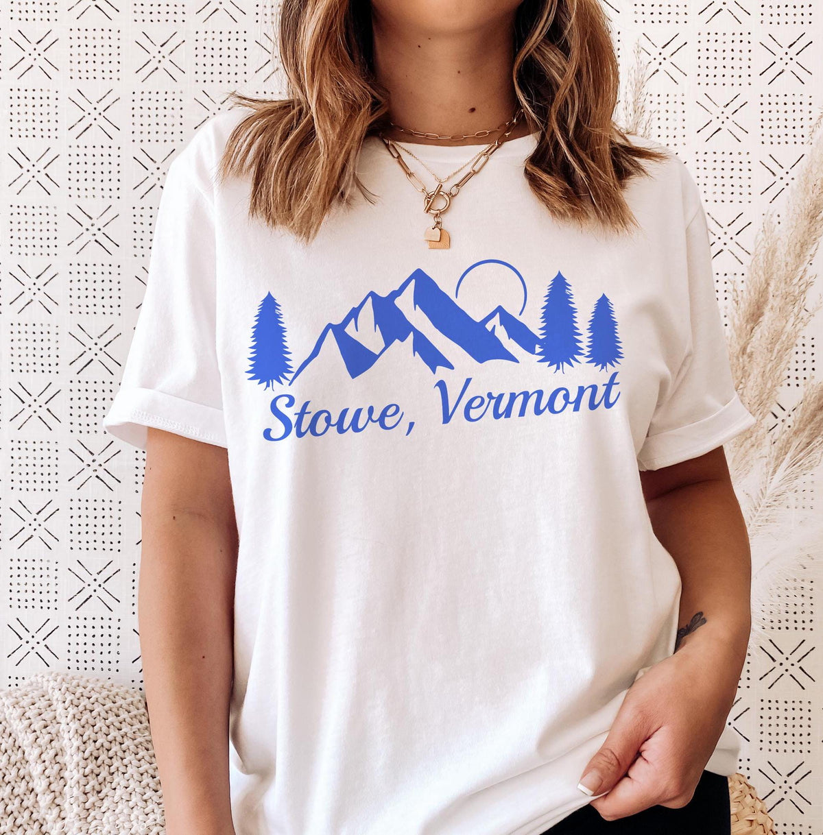 Stowe Vermont TShirt Retro Mountain Unisex Stowe Shirt Personalization Available Graphic Tee – Feel-Good Design · Great Gift For Fans