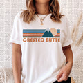 Crested Butte Colorado T Shirt Retro Unisex Crested Butte Graphic Tee Personalization Available Graphic Tee – Easygoing Wear · High-Quality Print
