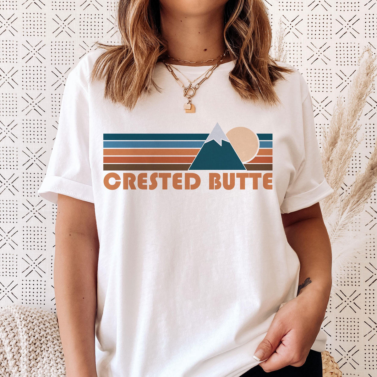 Crested Butte Colorado T Shirt Retro Unisex Crested Butte Graphic Tee Personalization Available Graphic Tee – Easygoing Wear · High-Quality Print