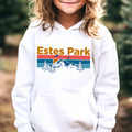 Estes Park Colorado Youth Hoodie Sweatshirt Mountain Sunset Unisex Estes Park Youth Sweatshirt Personalization Available Hoodie – Cozy Vibes · High-Quality Print