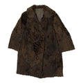 Vintage Womens Dark Brown Real Fur Coat High End Luxury Overcoat VTG Graphic Tee – Warm & Stylish · Perfect For Daily Wear