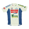 Carrera Mens Cycling Jersey Vintage White Bikewear Activewear Short Sleeve VTG Jersey – Cozy Vibes · High-Quality Print