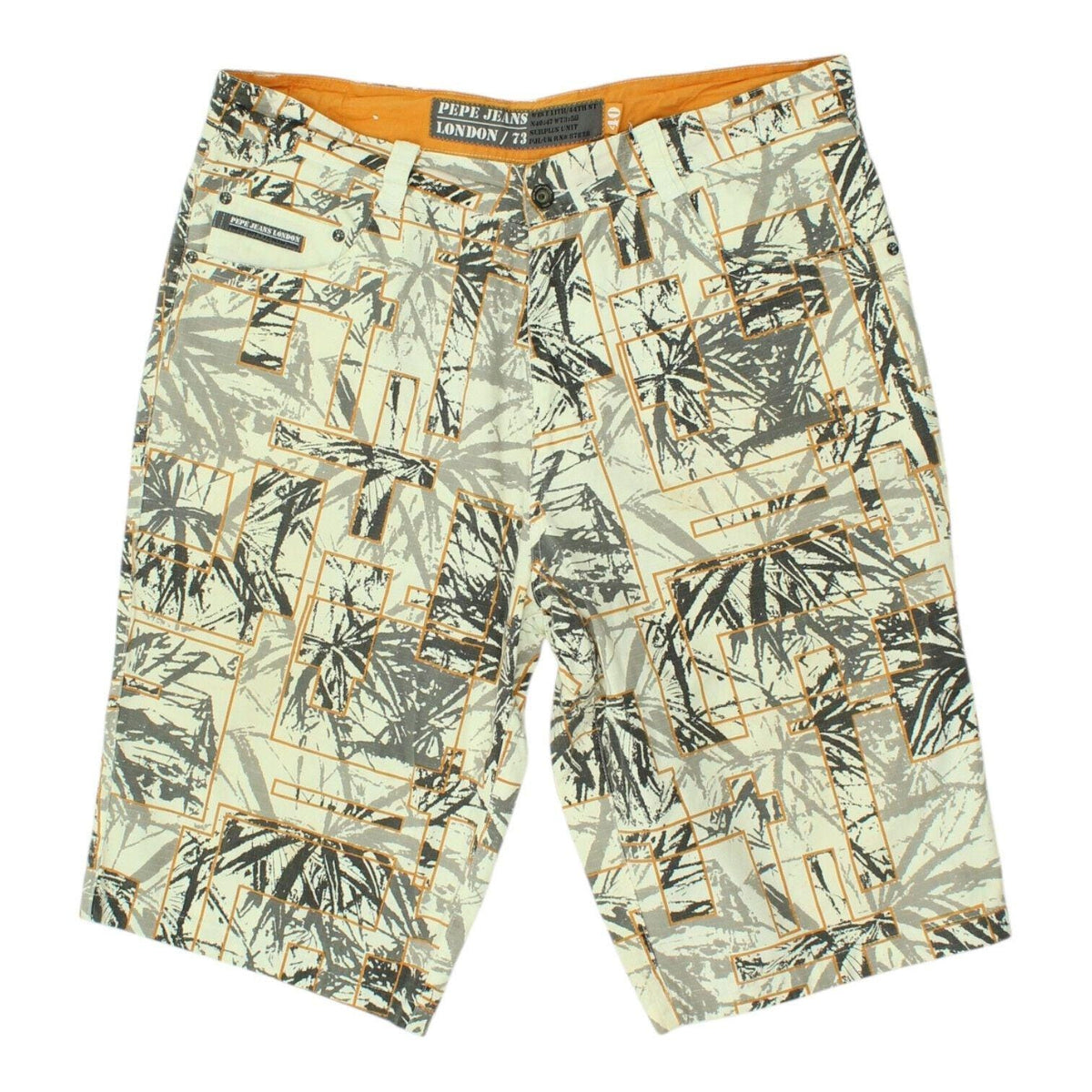 Pepe Jeans Patterned Shorts Vintage Mens Grey Casual Designer Summer VTG Graphic Tee – Aesthetic Look · Trending Graphic Apparel