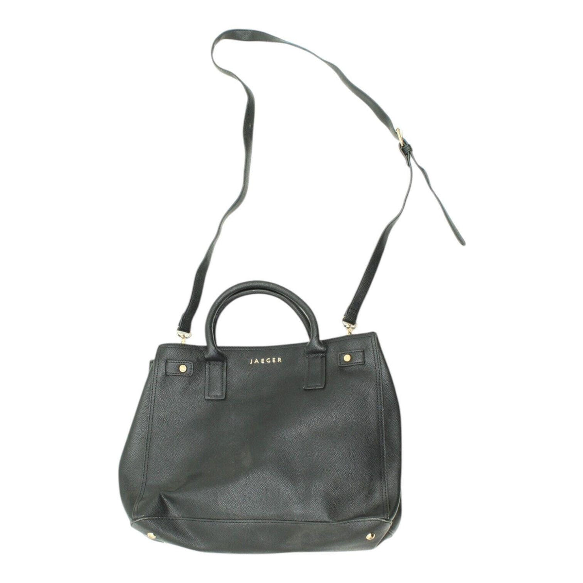 Jaeger Womens Black Handbag Vintage High End Designer Top Handle Shoulder Bag Tote Bag – Everyday Comfort · Must-Have Style