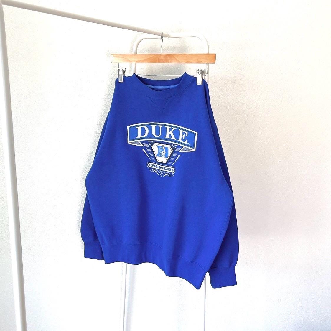 90s Duke Blue Devils Midwest embroidery NCAA blue sweatshirt M Sweatshirt – Bold Style · Top Pick For Any Outfit