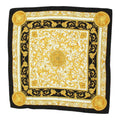 United Colours Of Benetton Womens Black Gold Silk Foulard Scarf Designer VTG Graphic Tee – Soft Feel · Must-Have Style