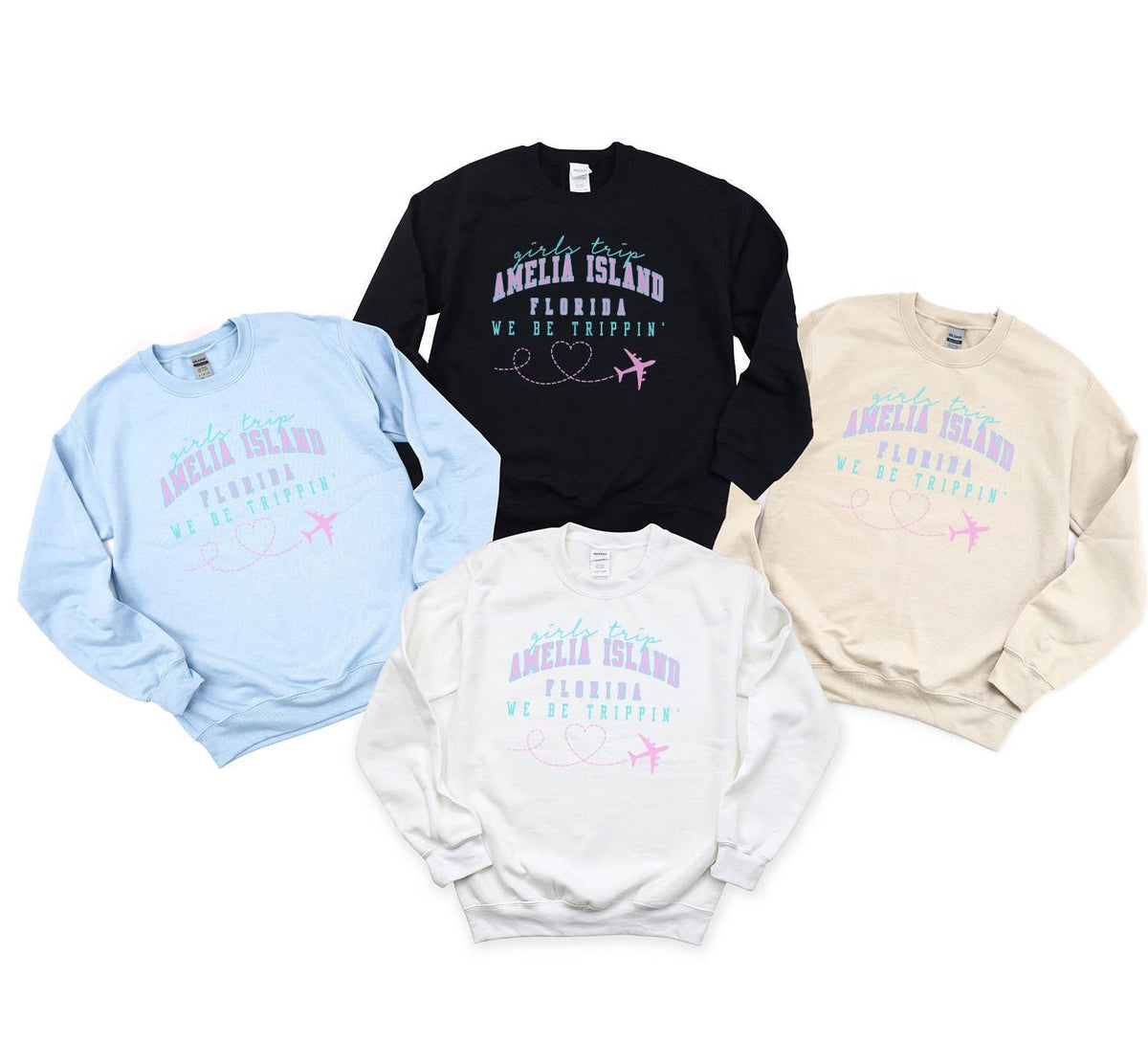 Amelia Island Florida Sweatshirt Girls Trip Favors Friends Vacation Matching Girls Trip Group Crewneck Shirt Sweatshirt – Cozy Vibes · Great Gift For Fans